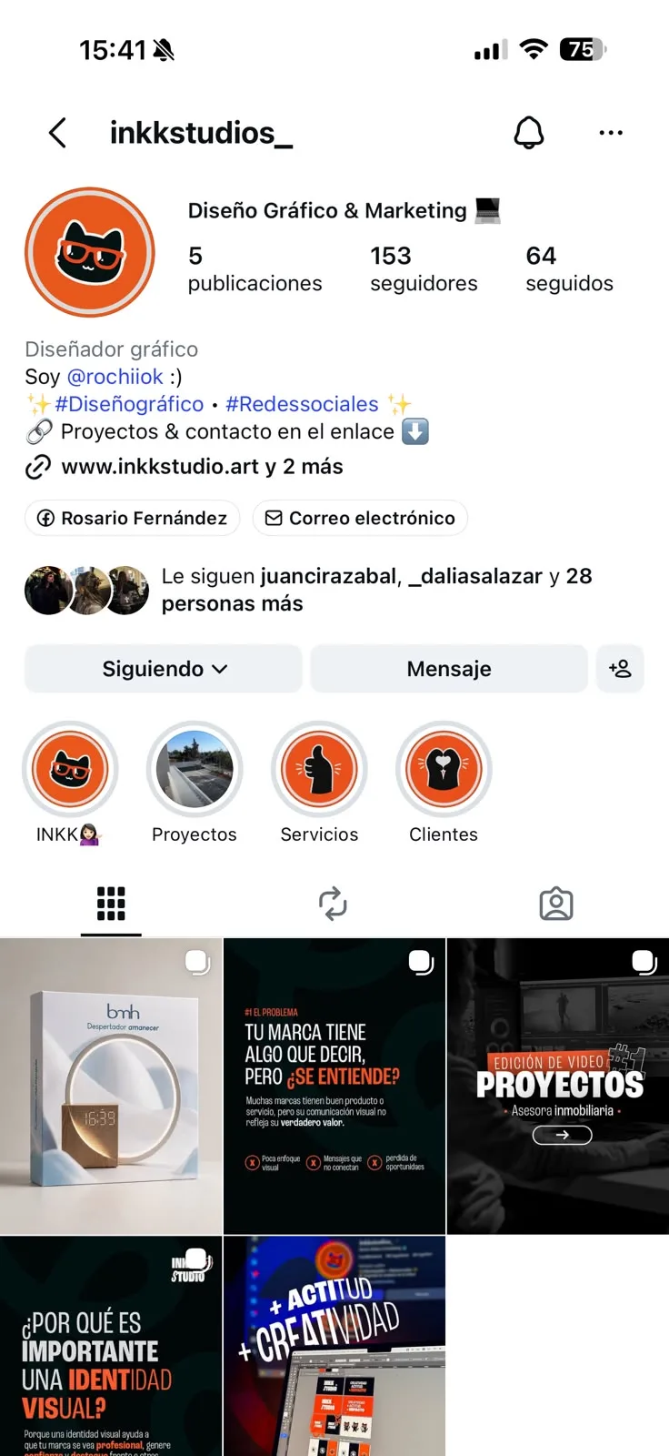 Perfil de Instagram de Inkkstudios