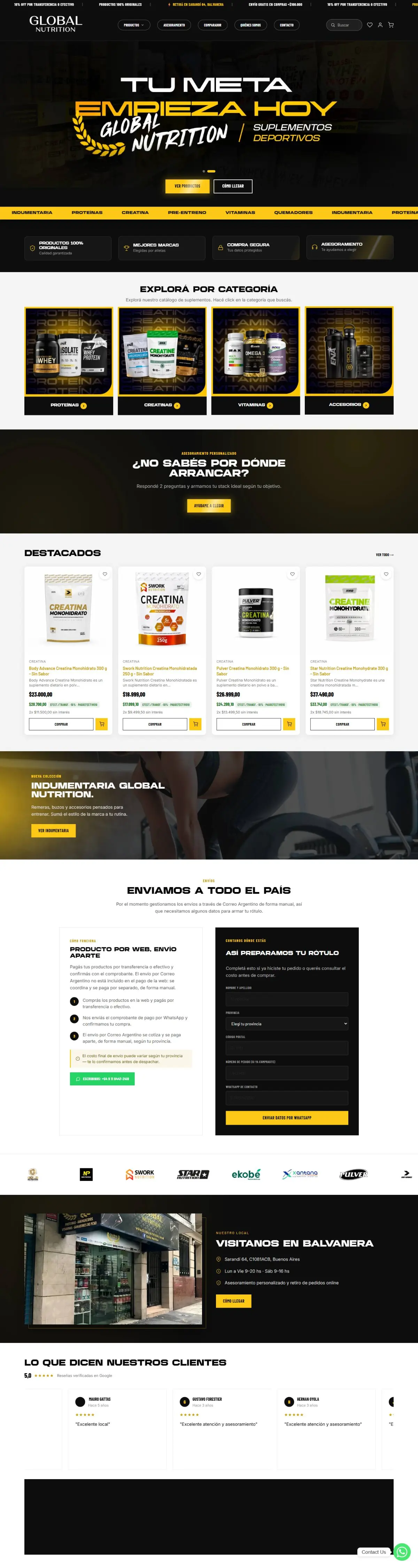 Página de inicio de Global Nutrition