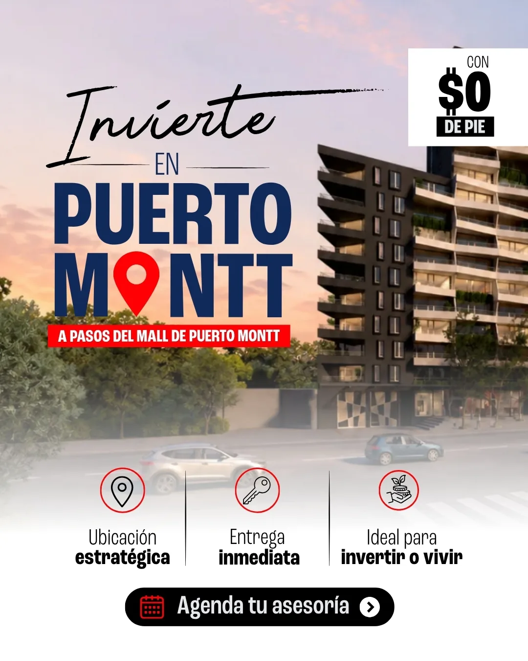 Anuncio Puerto Montt con cero pie