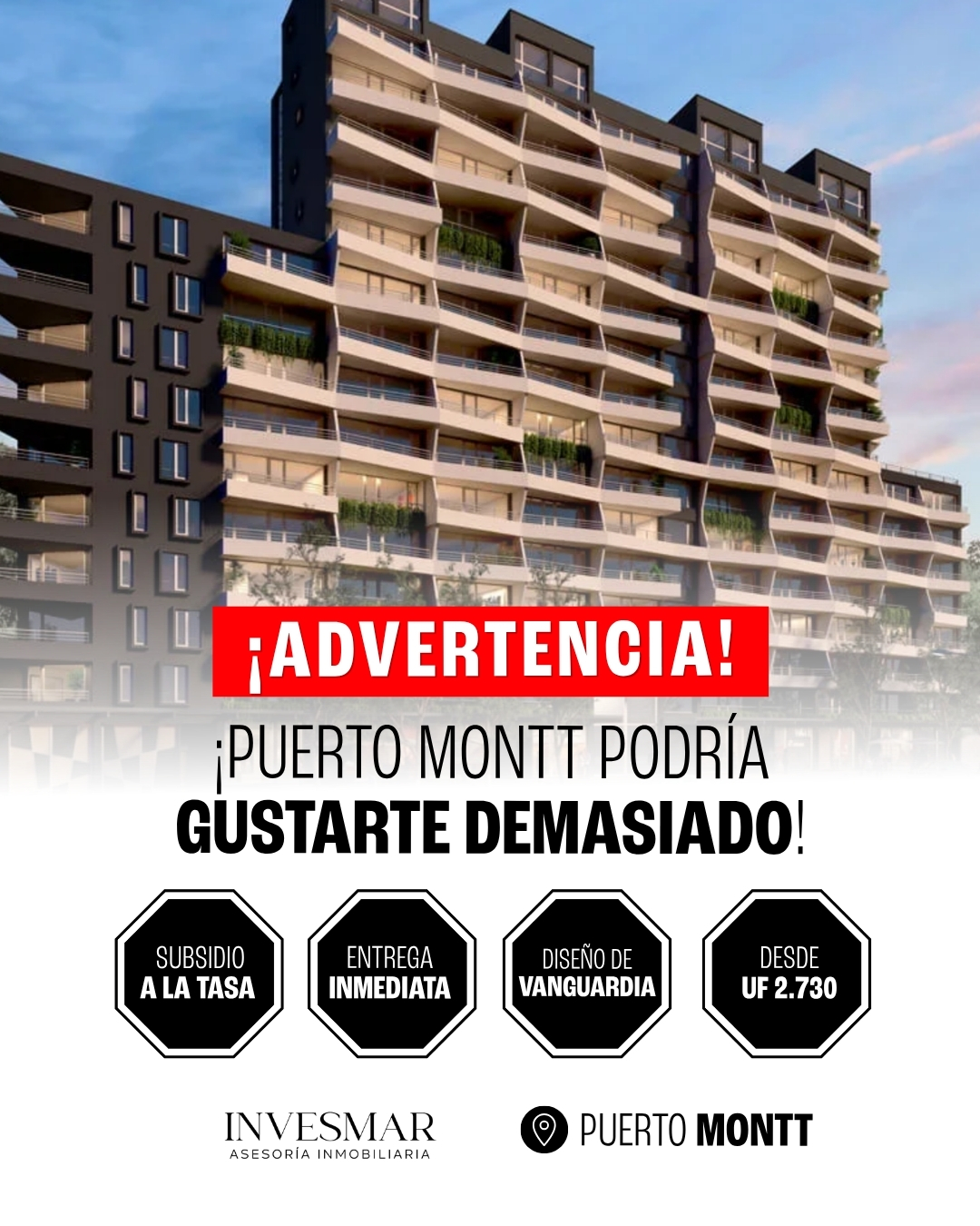 Advertencia creativa Puerto Montt
